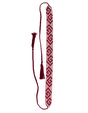 Naszyjnik choker „Infinity” bordo