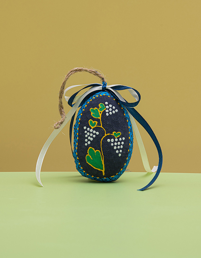 Pamiątka "Mała pisanka fioletowa z winogronem"