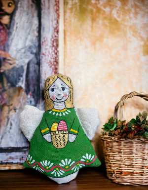 Pamiątka waniliowa aromatyzowana "Anioł z pisankami"