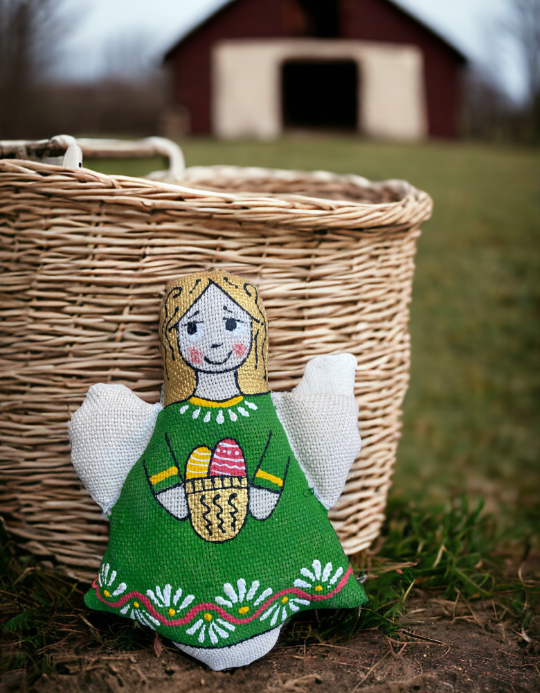 Pamiątka waniliowa aromatyzowana "Anioł z pisankami"