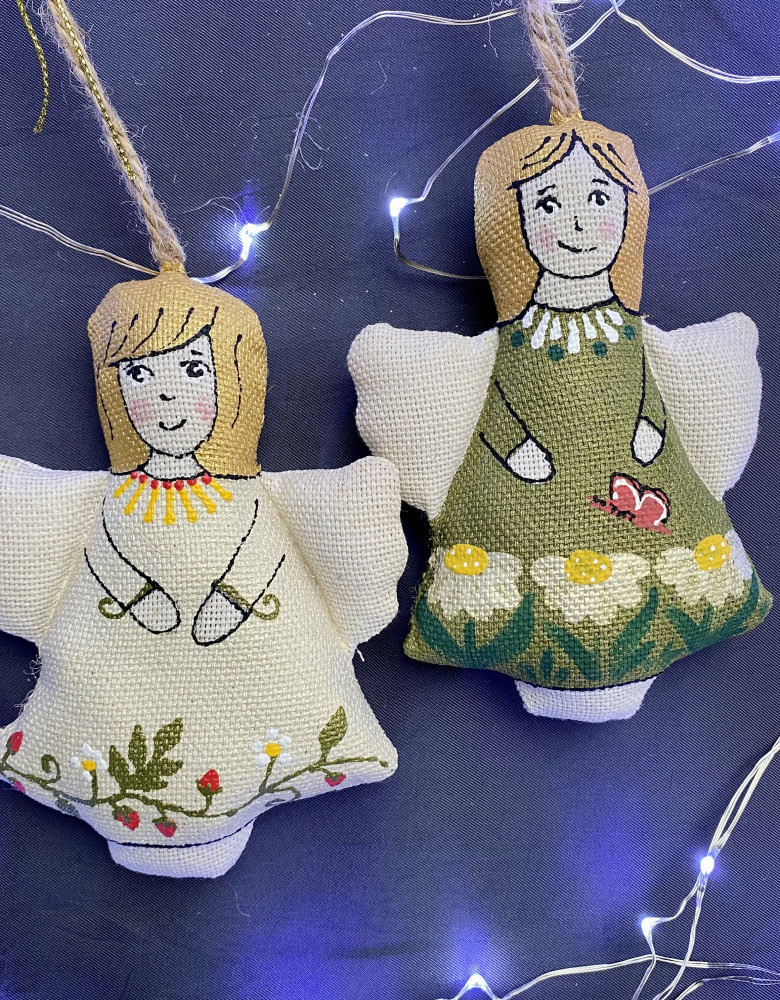 Pamiątka waniliowo-aromatyzowana "Anioł z jagodami"