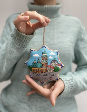 Suwenir waniliowa gwiazda "Wieża Korniakt" Lwów