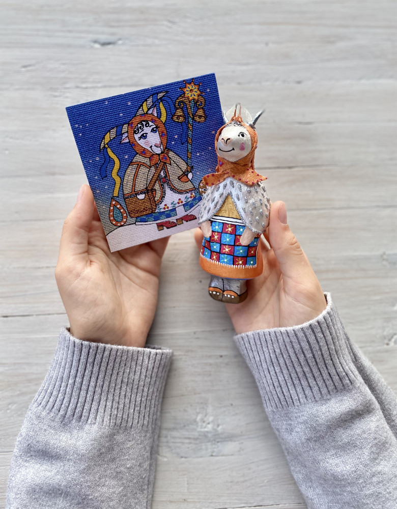 Kartka "Koza kolędnica"