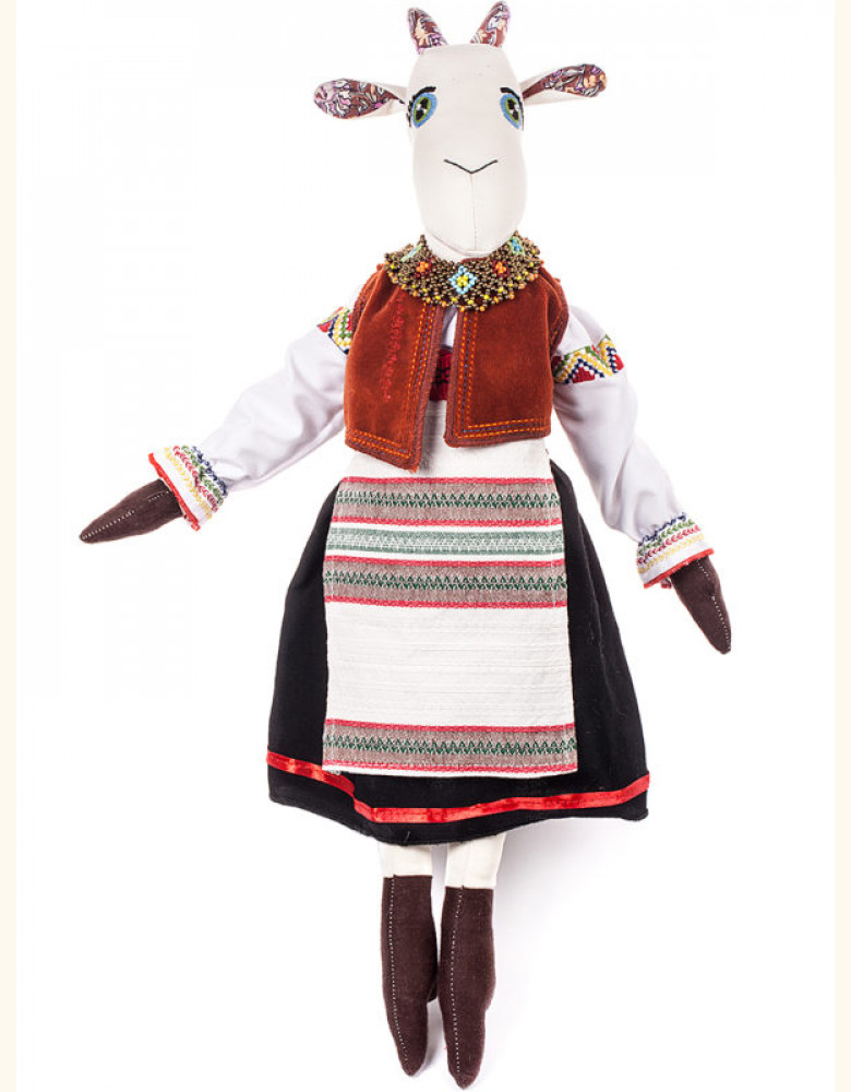Koza w lemkowskim stroju