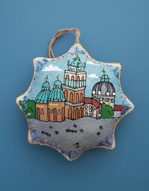Suwenir waniliowa gwiazda "Wieża Korniakt" Lwów