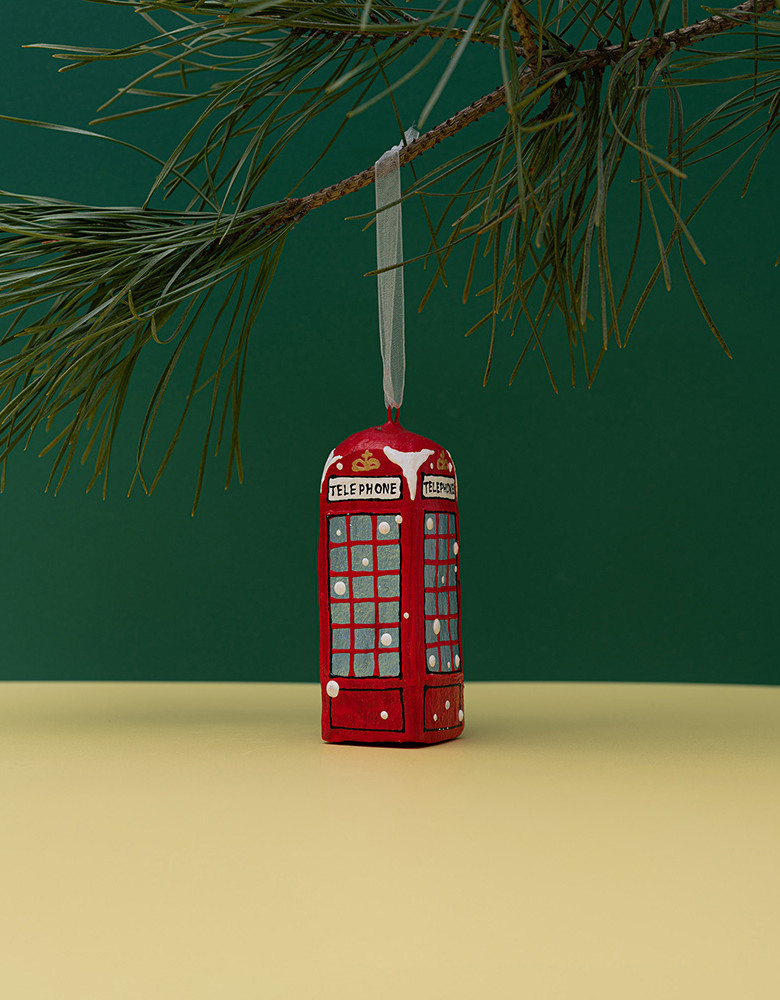  Zabawka choinkowa "Londyńska Budka Telefoniczna" (rzeźba)
