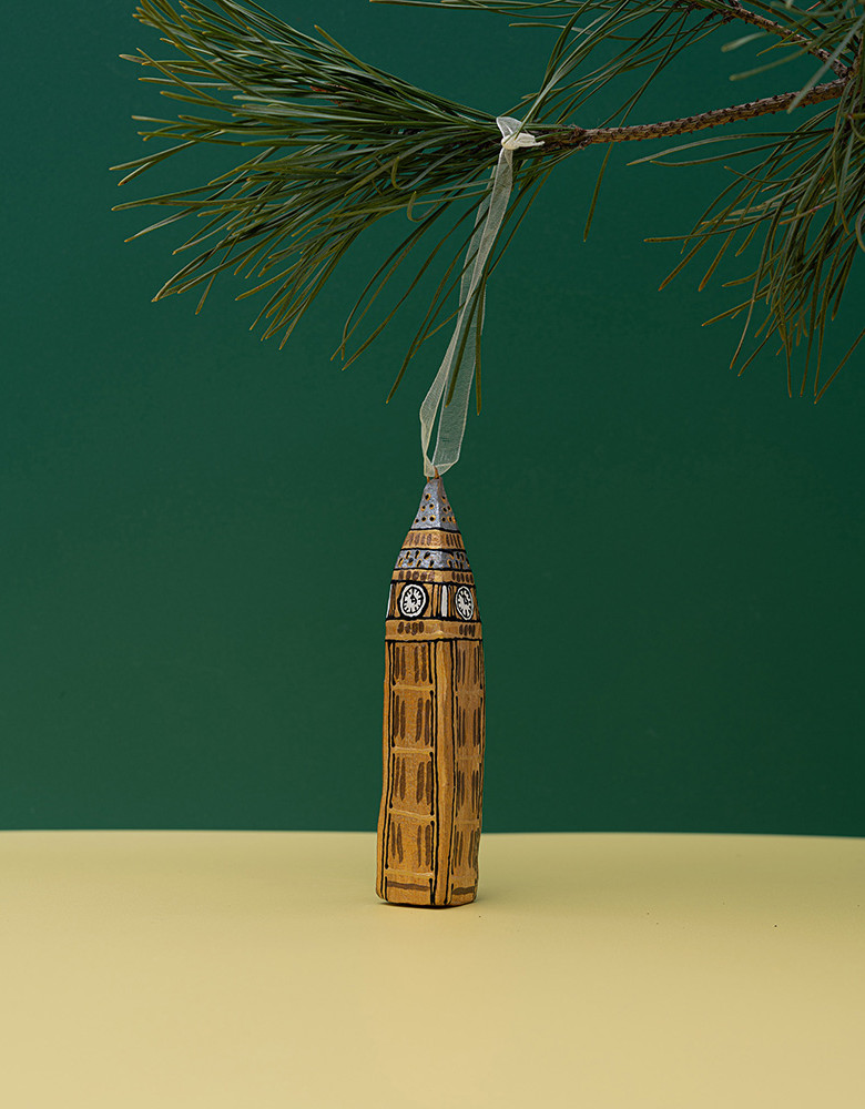 Zabawka choinkowa "Big Ben" (rzeźba)