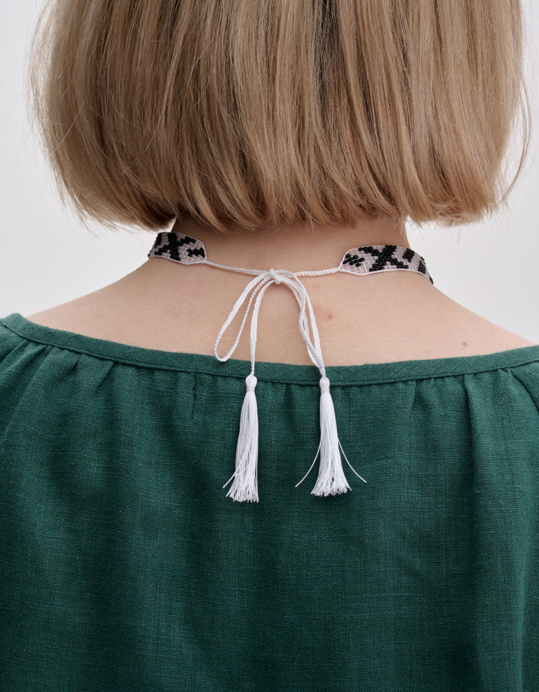Wąski choker „Czarno-biały”