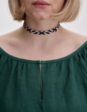 Wąski choker „Czarno-biały”