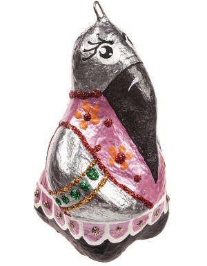 Dekoracja choinkowa "Kruk-Kruk" (rzeźba)