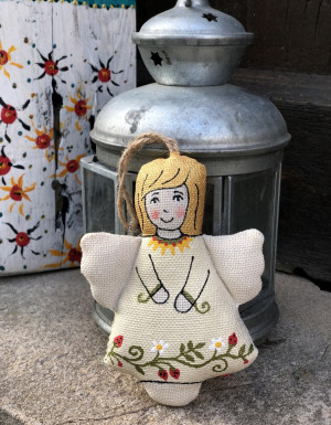 Pamiątka waniliowo-aromatyzowana "Anioł z jagodami"