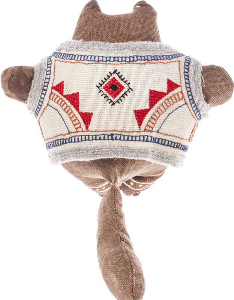 Pamiątka kawowa "Kot w haftowanej futrze" z nadzieniem gryczanym