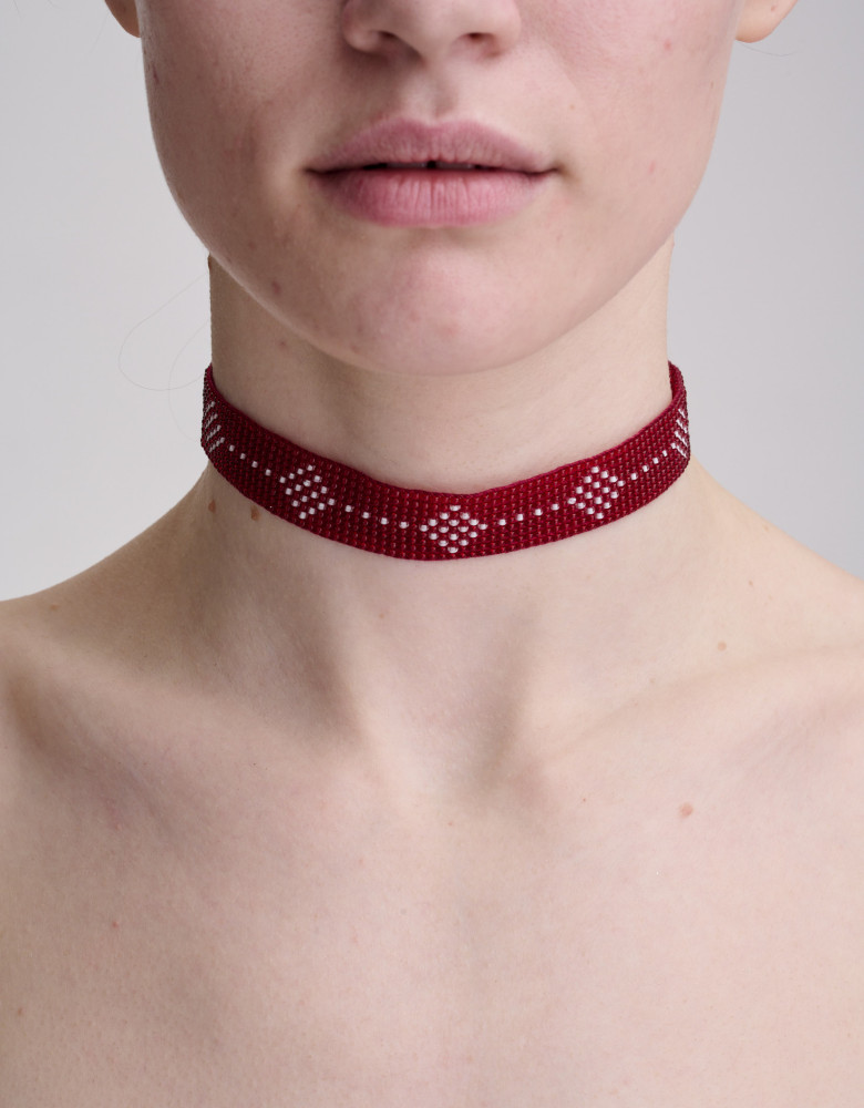 Choker „Bordo”