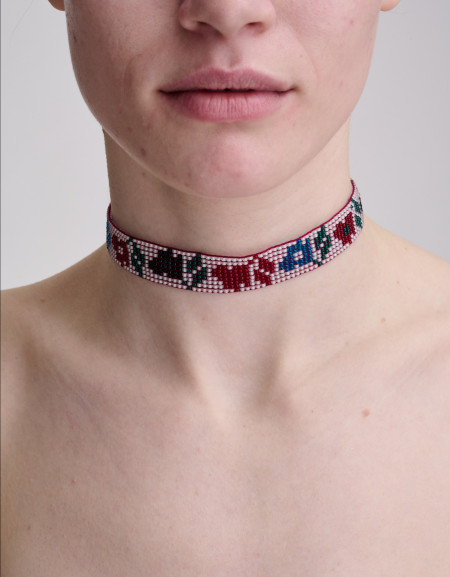 Naszyjnik choker „Kwiatowy”