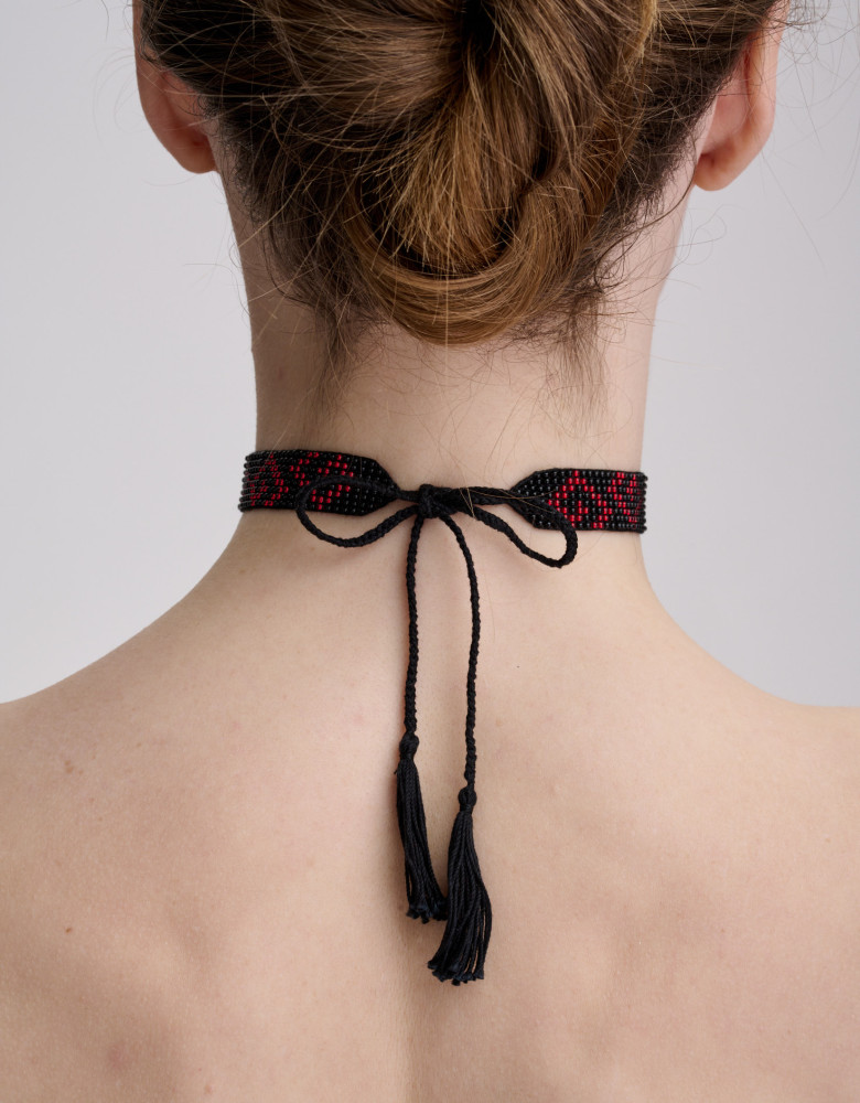 Naszyjnik choker „Infinity” czarny